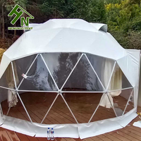Dômes de glamping de tente de dôme géodésique de cadre en acier de haute qualité à vendre