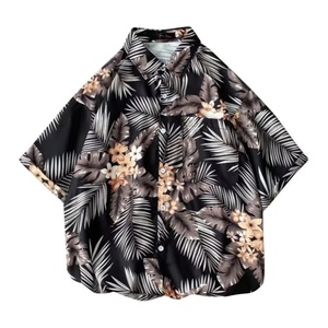 Chemise boutonnée à imprimé artistique pour <span class=keywords><strong>homme</strong></span>, style bohème, décontractée, streetwear d'été - Product Image 6