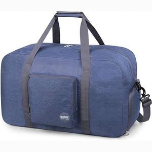 Échantillon gratuit Sac de sport personnalisé de grande taille avec poches zippées et doublure en polyester, pliable, style sport, bagage de voyage - Product Image 5