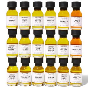 Coffret Cadeau d'Huile d'Olive Vierge Extra Pressée à Froid Espagnole Infusée aux Saveurs Gourmandes (Ail, Piment, Chipotle) – Pack de 18 - Product Image 3