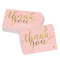 Cartes de visite personnalisées en usine papier rose feuille d'or