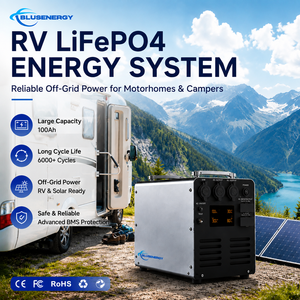 Factory 1200Wh LiFePO4 Portable Power Station 12V 100Ah Solar Emergency <b>Backup</b> Generator for RV Camping Outdoor Off-Grid Power - Product Image 4
