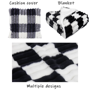 Meilleure vente de taie d'<span class=keywords><strong>oreiller</strong></span> à fourrure <span class=keywords><strong>moelleux</strong></span> doux étuis décoratifs eid mubarak luxe fausse fourrure de lapin housse de coussin 50x50 personnalisé - Product Image 3