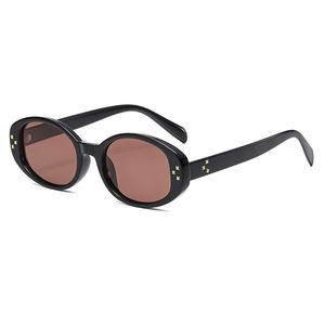 Nuevas gafas de sol retro ovaladas para mujer, montura negra TR90, lentes polarizadas UV400, tipo 3, YC65022 - Product Image 1