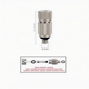 Vòi phun sương áp suất cao mạ đồng hai đầu, hệ thống làm mát & khử trùng nhà kính, tạo độ ẩm - Product Image 5