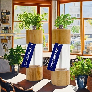 Regolabile in ceramica legno acrilico Mill Set portatile manuale macina sale pepe per la casa cucina <span class=keywords><strong>ristorante</strong></span> uso mulini in scatola - Product Image 2