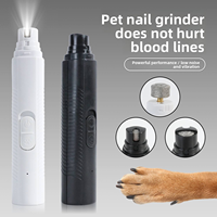 Wiederaufladbares Batteriebetriebenes Plastik-Cartoon-Tier-Nagelschere-Set mit Reinigungskamm und Entfilzungshandschuhen für Katzen und Hunde