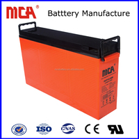 Batterie au plomb AGM scellée à cycle profond FCT12-160 avec borne avant en cuivre pour énergie solaire, éolienne, UPS, photovoltaïque et éclairage