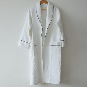 Hot Selling Quick Dry Soft 100% Cotton Solid Color Spa Bath Shower <strong>Waffle</strong> <strong>Robes</strong> Women And Men Kimono Bathrobe Custom Logo - Product Image 3