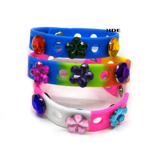 Accesorios Deportivos de Silicona para <span class=keywords><strong>Mujer</strong></span>, Pulseras Elásticas de 18 cm con Decoraciones de Clips Intercambiables de Colores - Product Image 6