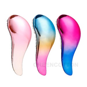 Pettine Personalizzabile Anti-Groviglio, Spazzola Arricciacapelli a Setole Morbide, Spazzola Lisciante con Sfumatura di Colore, Pettine per Acconciature da Parrucchiere - Product Image 5