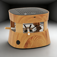 Cendrier purificateur d'air portable avec allumeur sans flamme, absorbeur de fumée à forte aspiration 244Kpa pour bureaux de direction et hôtels