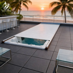 Couverture de <span class=keywords><strong>piscine</strong></span> automatique Water Crown Premium, protection contre la poussière, durable, de haute qualité, pour jacuzzi. - Product Image 6