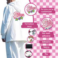 Patchs brodés personnalisables thermocollants de haute précision pour vêtements – Accessoires vestimentaires tendance sur mesure
