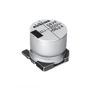 Condensador Original UUJ1A682MNJ6MS de Aluminio, 6800uF, 20%, 10V, SMD, Montaje en Superficie - Product Image 1