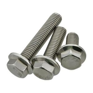 Vis à tête hexagonale à bride en acier inoxydable de haute résistance DIN 6921 6923, classe 10.9 12.9, finition brute pour la construction - Product Image 1