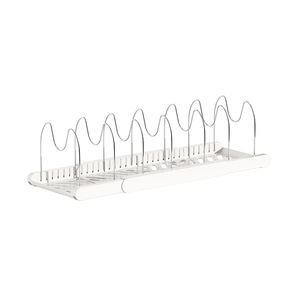 Extendable Pot Lid <b>Rack</b> Kitchen Storage Organizer Adjustable Cabinet Countertop <b>Dish</b> Drainer ABS Material Food Grade - Product Image 2