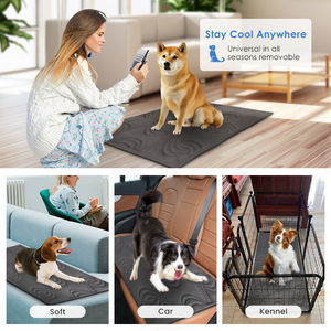 Üstün soğutma etkisi ile yaz temel köpek soğutma <span class=keywords><strong>mat</strong></span>ı her yerde kullanım için taşınabilir ve hijyen için makinede yıkanabilir - Product Image 5