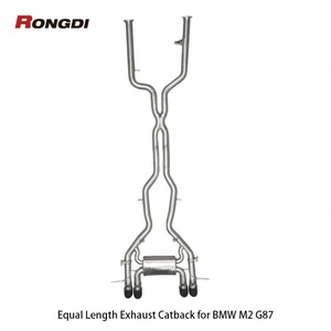 Échappement Catback à longueur égale pour BMW M2 G87 S58 3.0T 2021-2024 en acier inoxydable 304 avec silencieux Valvetronic - Product Image 1