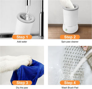 Limpiador de patas de mascotas portátil recargable, máquina de limpieza de pies de perro, lavadora de patas eléctrica, limpiador automático de patas de perro, masaje - Product Image 5