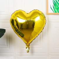 Ballon en feuille d'aluminium en forme de coeur de 18 pouces LOGO personnalisé activités de centre commercial décoratif publicité ballon d'amour en gros