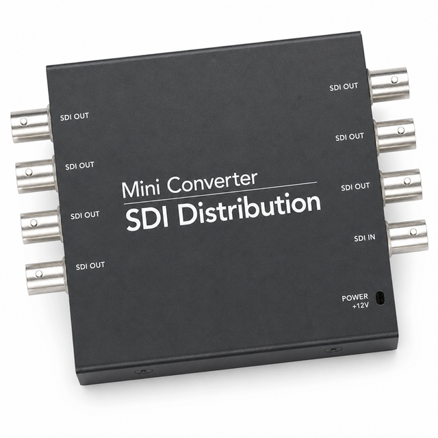 Blackmagic Mini Converter SDI Distribution 1x8 Broadcast Video Signal Splitter BNC for Studio Production Monitoring