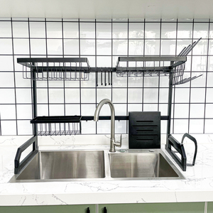 Telescopic Sink Drain Rack Shelf Telescopic Holder Expandable Storage Rack