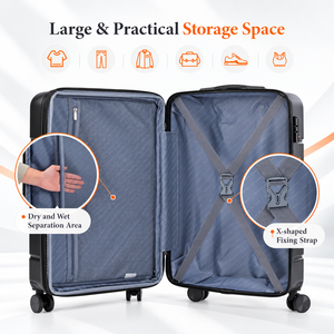 Maleta Rígida Expandible de 20 Pulgadas con Carcasa de ABS, Ruedas Giratorias y Candado TSA, Ligera para Viaje - Product Image 5