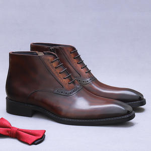 Nouvelles chaussures Oxford en cuir pour hommes, fabriquées à la main, de luxe décontracté britannique, chaussures de cérémonie, chaussures de bureau professionnelles, toujours tendance - Product Image 2