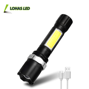 Linterna LED Impermeable para Exteriores 2023, Giratoria, con Zoom Ajustable, Recargable por USB, para Emergencias y Camping - Product Image 1