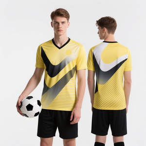 Camiseta de Fútbol Personalizada, Conjunto Deportivo Transpirable para Entrenamiento, Ropa Deportiva, Camiseta de Fútbol Personalizada - Product Image 4