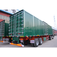 Semi-remorque fourgon en acier neuve d'usine 40 pieds 53 pieds, 3 essieux, pour conteneurs fermés et transport de marchandises