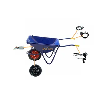 10inch Electric Wheelbarrow 250w 500w 1000w Brushless Gearless Hub Motor Wheel Electric Powerful Wheelbarrow Conversion Kit
