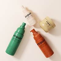 XINGYUAN Bouteilles compte-gouttes en plastique pour lotion Pot de crème Bouteille cosmétique personnalisée Ensemble d'emballage pour soins de la peau