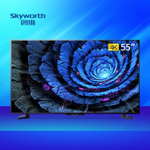 Téléviseur intelligent LED de cuisine Google Android 4K 3840*2160 UHD avec écran LCD 55 pouces, WiFi USB, <span class=keywords><strong>armoire</strong></span> noire - Product Image 3