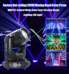 Fabrieksafzet 295W Bewegingskop DJ LED Licht voor Bruiloftverlichting Prisma's DMX512 Besturingsmodus Apertuur Lens Ring Podiumverlichting - Product Image 1