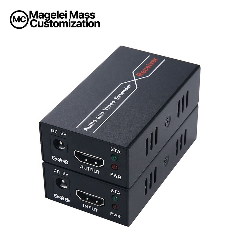 До 196ft 60 м HDMI удлинитель по одной CAT5e/6 LAN RJ45 поддержка 1080P 3D с передатчик и приемник hdmi для HD видео