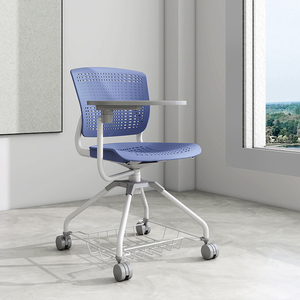 Silla de Plástico con Ruedas para Sala de Conferencias, Silla de Estudio para Capacitación, Silla para Aula Escolar con Tablero de Escritura para Estudiantes - Product Image 4