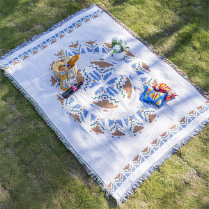 Multi-size Optional Moisture-proof Padded Cartoon Cotton <b>Outdoor</b> <b>Mat</b> Camping Picnic <b>Outdoor</b> Camping Woven Blanket Campus <b>Mat</b> - Product Image 4