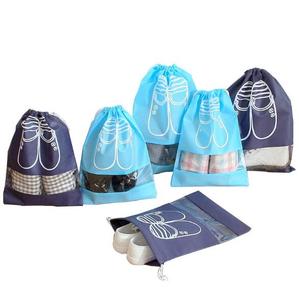 Sac à chaussures promotionnel personnalisé en non-tissé, imperméable, avec cordon de serrage, directement de l'usine - Product Image 4