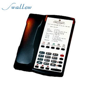 Teléfono <span class=keywords><strong>fijo</strong></span>, para habitación de Hotel en casa, blanco y negro, golondrina - Product Image 6