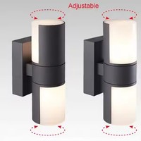 Lampe extérieure en aluminium réglable de lumière de LED avec le montage extérieur de mur de LED