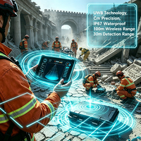 Détecteur de vie par radar à technologie UWB de précision Cm, capteur de signes vitaux à haute pénétration, détection traversant les murs, équipement USAR