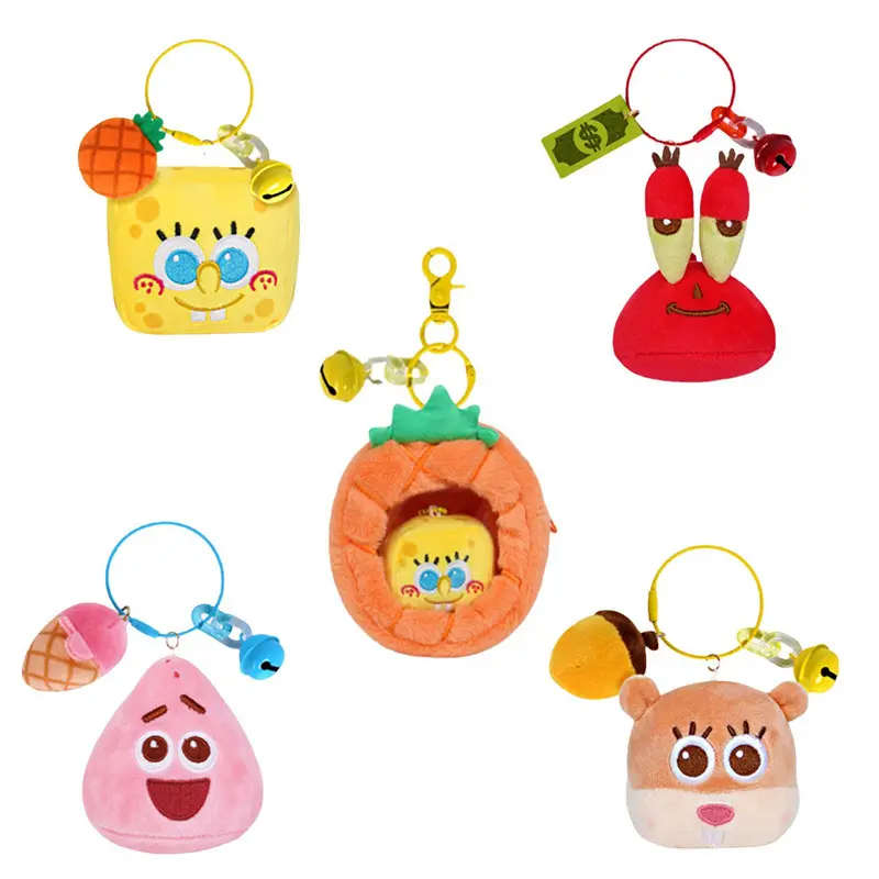 Vente en gros Cartoon & Anime Périphériques Éponge Bébé Patrick Étoile en peluche Pendentif Boîte mystère Porte-clés