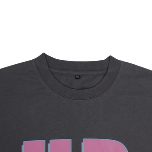 Camiseta Unisex de gran tamaño 360 Gsm de alta calidad 100% algodón Hip Hop marca de moda logotipo personalizado gráfico esencial patrón de letras - Product Image 5