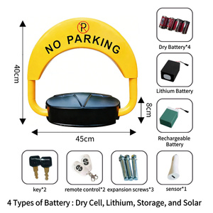 Barrières de <span class=keywords><strong>stationnement</strong></span> automatiques pour véhicules à batterie sèche, barrières de <span class=keywords><strong>stationnement</strong></span> épaisses, bloqueur de <span class=keywords><strong>stationnement</strong></span>, interdiction de <span class=keywords><strong>stationnement</strong></span> pour voiture, barrière de contrôle - Product Image 4