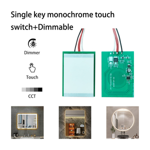 Thông Minh 2A Phòng Tắm Gương Với Cảm Ứng Trong Mạch Cảm Ứng Chuyển Đổi Làm Tóc Chạy Đèn Nước Và Vô Bước Dimmer Chuyển Đổi - Product Image 2