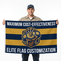 Bannières personnalisées pour jours de match, impression par sublimation, résistantes aux intempéries pour course de marathon, usine source, polyester tricoté Y