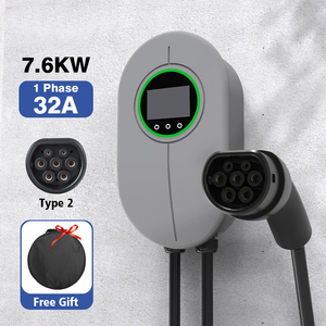 32A 3 phases 7kw 11kw 22kw Wallbox Charge rapide de véhicule électrique Type 2 Station de charge EV Chargeur EV mural pour la maison - Product Image 2