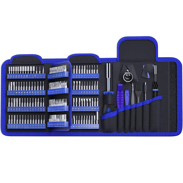 156 Pcs Cloth Bag Electronics Tools Magnetic Mini Repair Precision Screwdriver Set Tool Kit Mobile Phone Computer Laptop